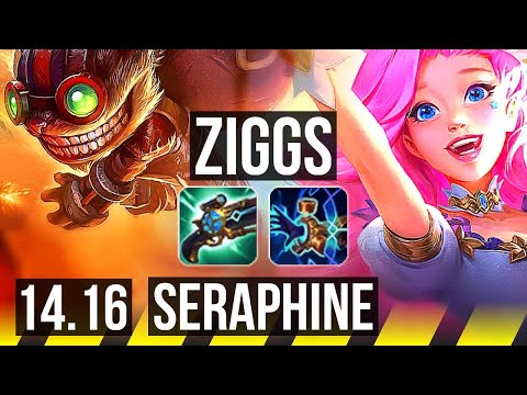ZIGGS & Leona vs SERAPHINE & Senna (ADC) | 8/0/8, Legendary | EUW Master | 14.16