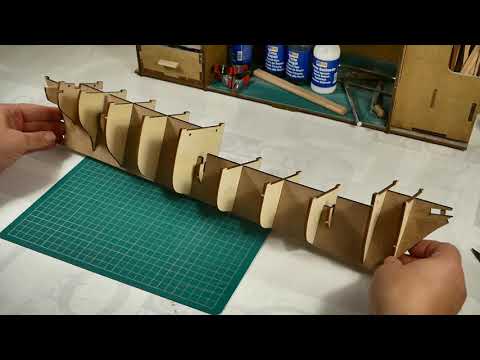 CASCO 002- Como colocar las cuadernas. ENDURANCE - Modelismo Naval - Artesanía