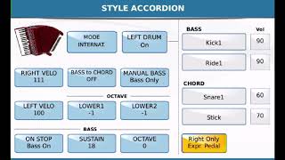 SD-90 Digital Accordion Configuration