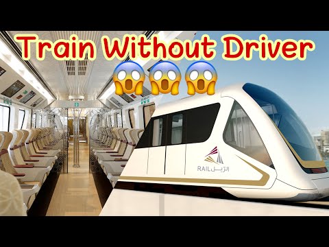 Driverless Auto Pilot Trains - Underground Platforms and Routes - Doha Metro Station - Al Aziziya