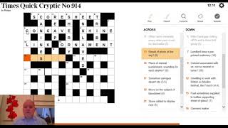 Solving the Quick Cryptic - 8th September