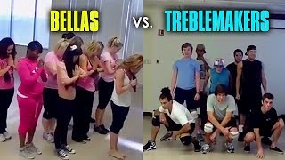 Bellas &amp; Treblemakers Rehearsal Footage from Pitch Perfect [Full]