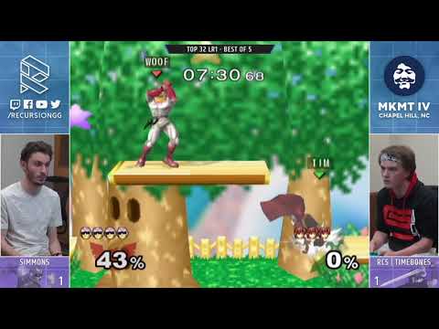 MKMT4 Top 32 Losers - RCS | Timebones (Marth) vs Simmons (Captain Falcon)