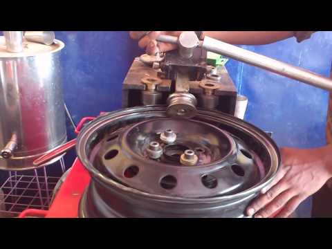 Fixing a Bent On Car Wheel Rim