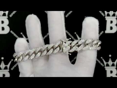 HIPHOPBLING Classic 12MM Wide Cuban Bling Bling Bracelet | Iced Out Wristwear