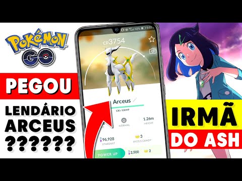 ARCEUS O POKEMON LENDÁRIO DEUS NO POKEMON GO e IRMÃ DO ASH NO ANIME POKEMON #pokemongo
