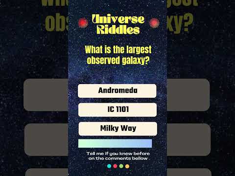 Universe Riddles / Quizs - 01