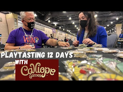 Playthrough of 12 Days with COOKIES and Calliope staff! | Board Game Bakes