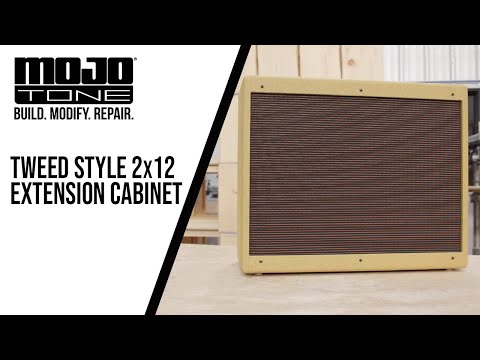 Mojotone Fender Tweed Twin Style 2x12 Speaker Guitar Amp Extension Cabinet With Lacquered Tweed Finish image 5