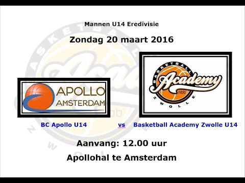 U14: BC Apollo - BA Zwolle, 20-03-2016, 1e kwart