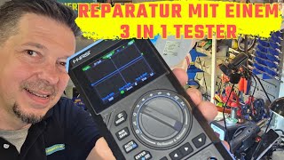 HABSGETESTET: FNIRSI DST-210 / Klipsch R-112SW 115SW Reparatur machbar mit nur einem Messgerät?