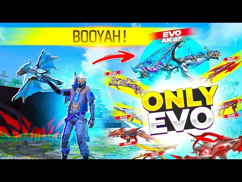 Evo Items Only Challenge in Solo Vs Squad 😈 Verified Kill Chor😎 - Free Fire Max