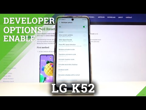 How to Enter Developer Options in LG K52 – Open Developer Mode