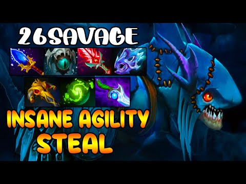 INTENSE 26SAVAGE SLARK - INSANE AGILITY STEAL - EPIC CARRY TEAM FIGHT - DOTA 2 GAMEPLAY