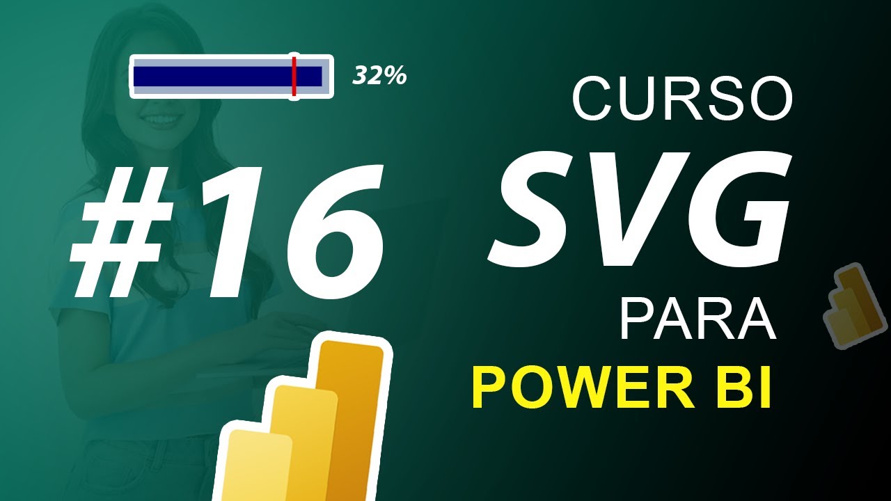 16. Gauge SVG en barras con formato condicional en Power BI