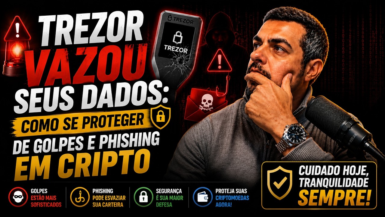 Trezor vazou seus dados: como se proteger de golpes e phishing em cripto