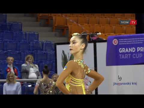 Yeva Meleshchuk 4 All-around Routines Grand Prix Brno 2020