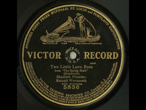 Christie Macdonald & Reinald Werrenrath "Two Little Love Bees" Victor 60060 Heinrich Reinhardt song