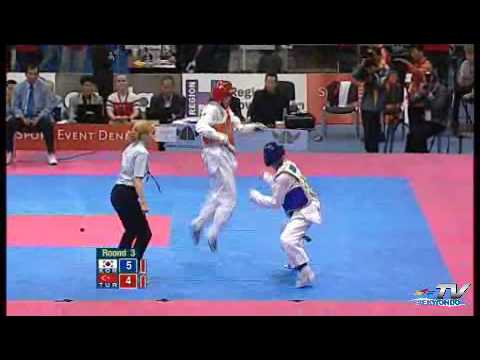 Male -63KG 2009 World Taekwondo Championships Copenhagen Turkey vs Korea SemiFinal