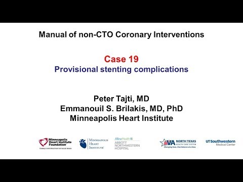 Case 19: PCI Manual: Provisional stenting complication