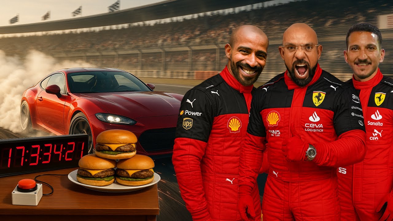 تحدي الاكل في سيارة دريفت 🚗 Eating while Drifting 