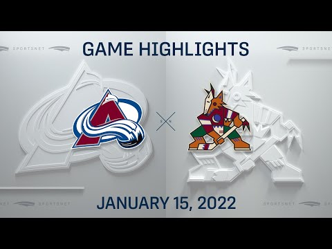 NHL Highlights | Avalanche vs. Coyotes - Jan 15, 2022