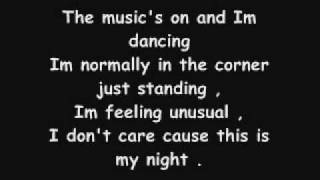 Not Myself Tonight - Christina Aguilera with lyrics on screen