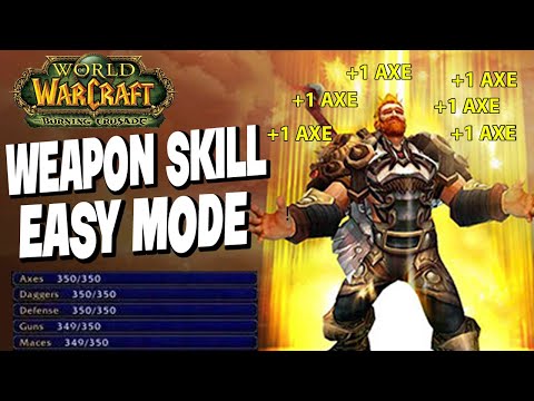 Wow Classic TBC- Easiest Way to level your Weapon Skill!