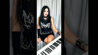 Mayhem Witching Hour #blackmetal #pianocover #shorts #euronymous #deathcrush #mayhem