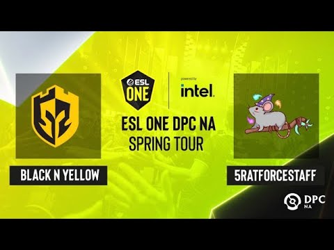 Dota2 - 5RATFORCESTAFF vs Black N Yellow - Game 2 - ESL One DPC NA Spring