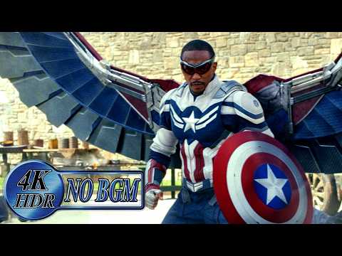 Sam Storms the Serpent Society Fight Scene [No BGM] | Captain America: Brave New World