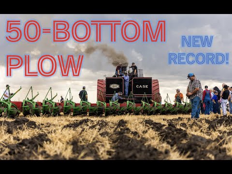 NEW PLOWING RECORD - 150 Case pulling 60' of plows!!