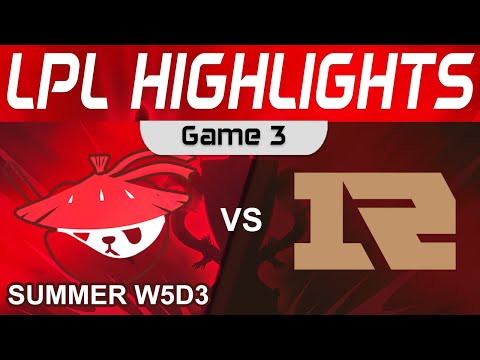 AL vs RNG Highlights Game 3 LPL Summer Season 2023 W5D3 Anyone's Legend vs Royal Never Give Up