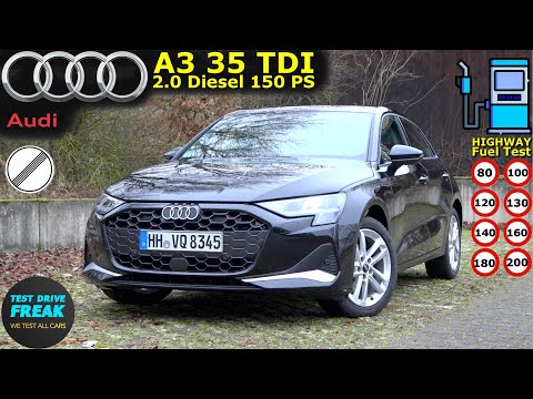 2024 Audi A3 35 TDI Facelift 150 PS  Test Drive with Fuel Consumption & Performance Review