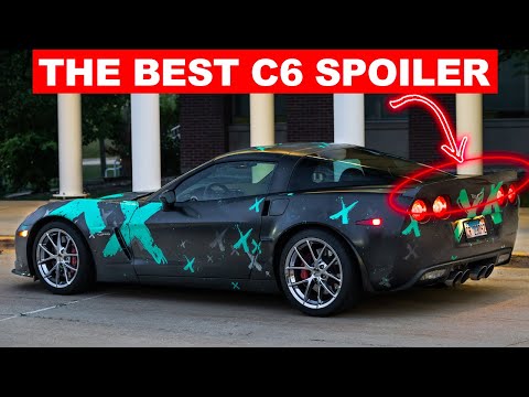 THIS IS THE BEST C6 CORVETTE ZR1 EXTENDED SPOILER | How To Install