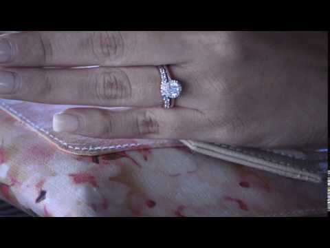 0.75ct. Nine Round Stone Double Shared Prong Curved Shadow Band - TwoBirch  TB-CR-0019-WG-J