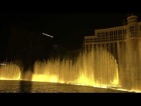 Fountains of Bellagio - “Winter Games” (Night) 4K