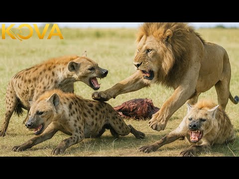 Wild Zambia: The Battle for the Throne Between Lions and Hyenas  | Animal Fight