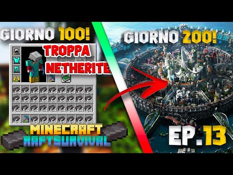 I FOUND TOO MUCH NETHERITE! | Minecraft RaftSurvival Ep. 13! #minecraft