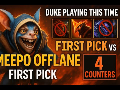 Dota 2 | Meepo Offlane First Pick vs 4 Counters – Impossible Game?