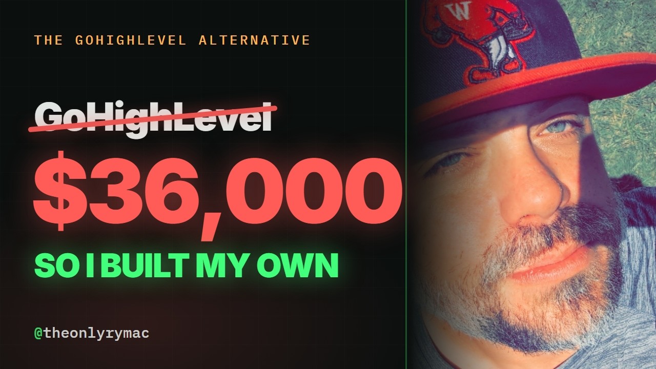 How I built my own CRM with AI after GoHighLevel was costing me $36,000, full video on YouTube