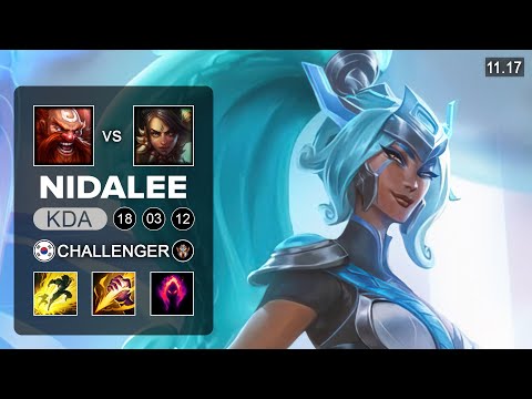 Nidalee Jungle vs Gragas   KR Challenger Patch 11 17