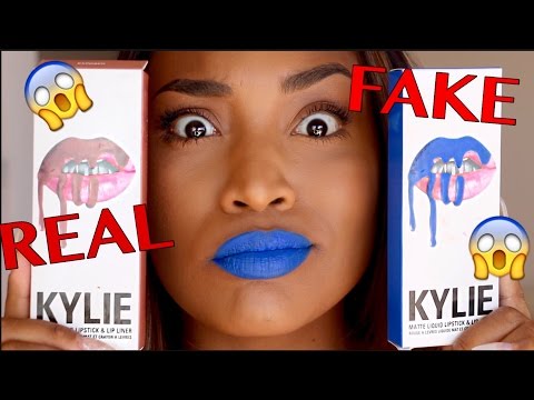 FAKE vs REAL- Kylie Lip Kit - IRISBEILIN
