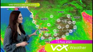 13 August 2026 | Vox Weather Forecast