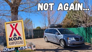 Miscommunication at a New Mexico KOA for the 2nd Time?! 🤔 Van Life Campground Mishap