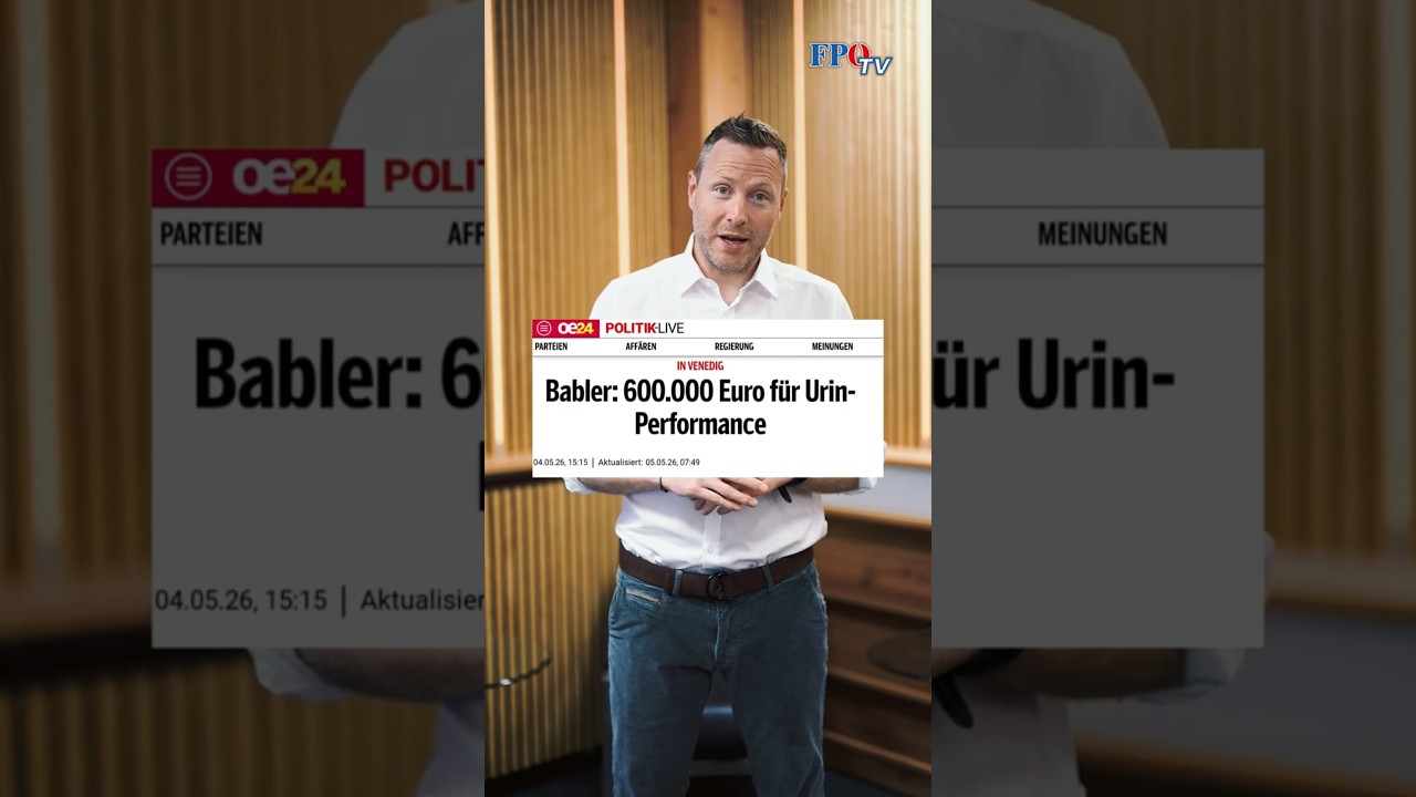 Babler eröffnet Urin-Becken in Venedig und DU musst es bezahlen!