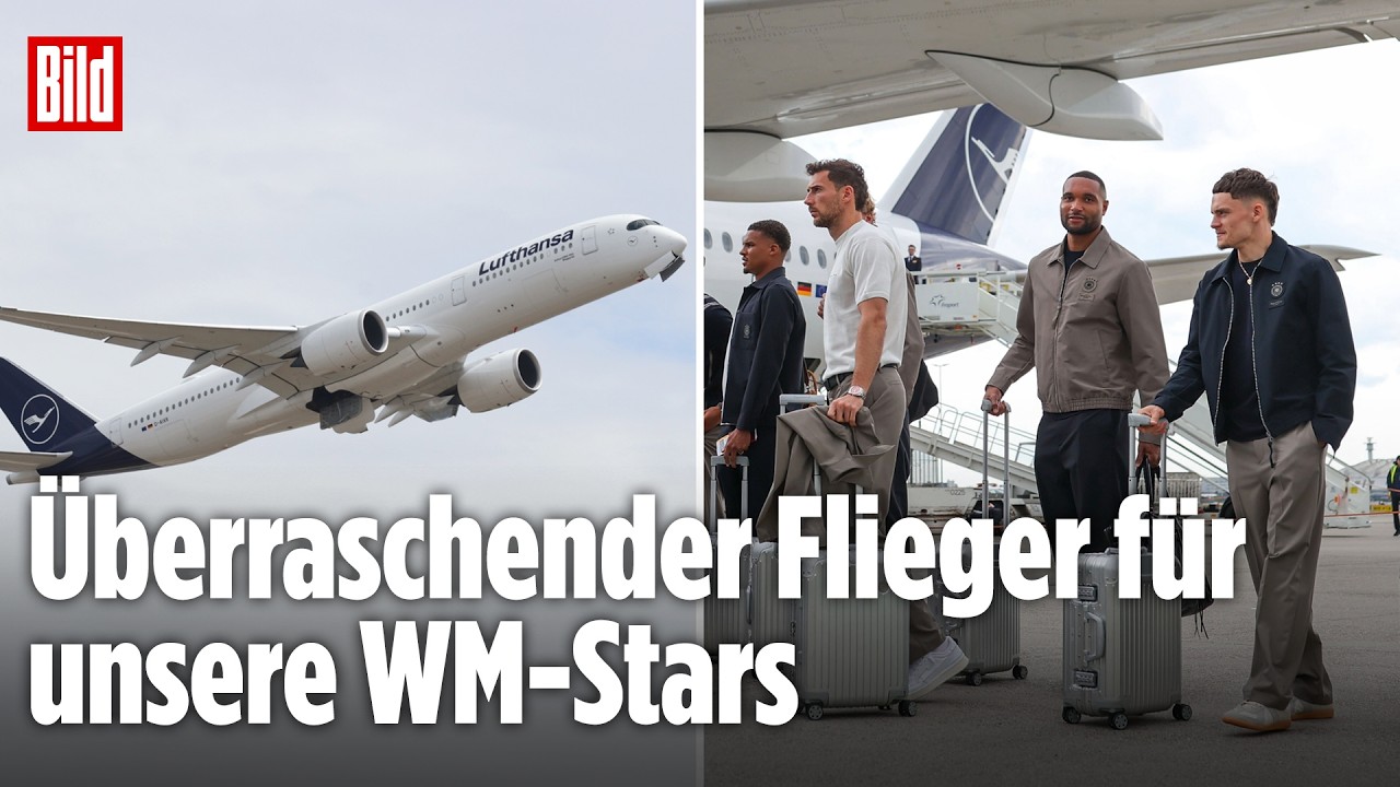 Abflug Richtung WM! Deutsche Nationalmannschaft ohne Sondermaschine in die USA