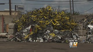 Mountain Of Bikes Sits In Recycling Yard After Ofo Pulls Out Of Dallas
