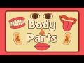 Parts Of The Body Parts Of Body For Kids Body Parts Flashcards Kids Learning