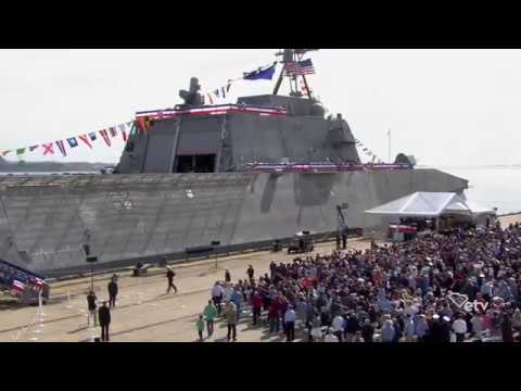 USS Charleston Christened